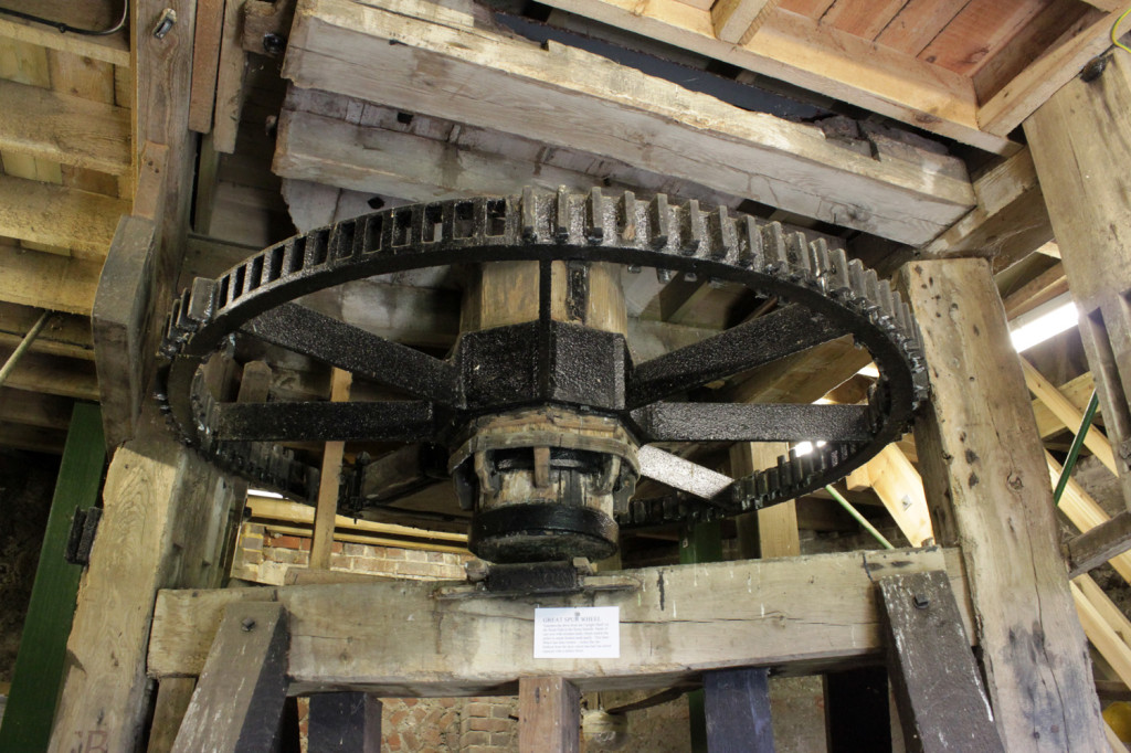 The wheel of Rottingdean Windmill.