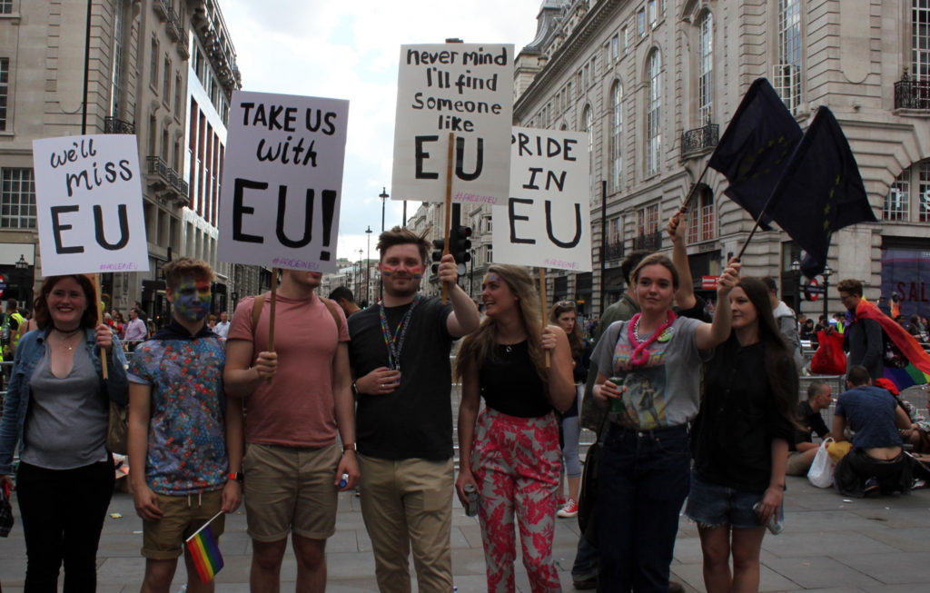 #PrideInEU Young Campaigners at Pride London 25 June 2016